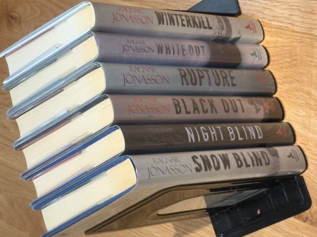 Dark Iceland - 6 Book Set, all signed 1st limited editions - Snow Blind, Night Blind, Black Out, Rupture, Whiteout, and Winterkill