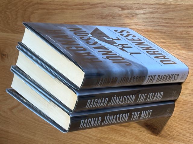 Hulda - Unique 3 Book Set with matching limitation numbers, all signed limited first editions - The Darkness, The Island, and The Mist