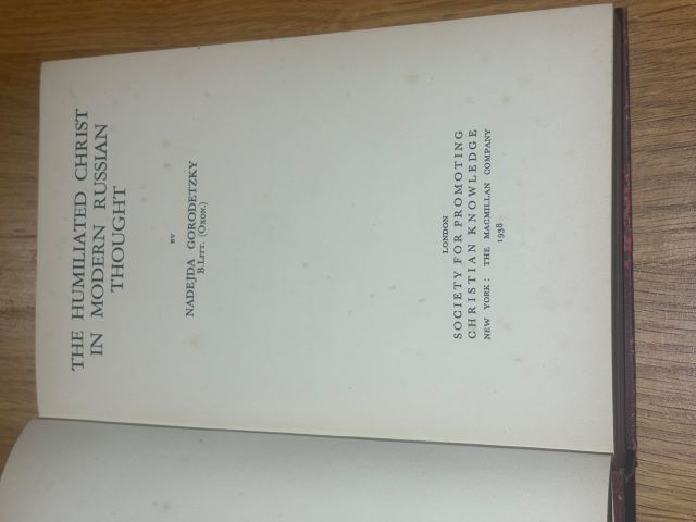 The Humiliated Christ in Modern Russian Thought