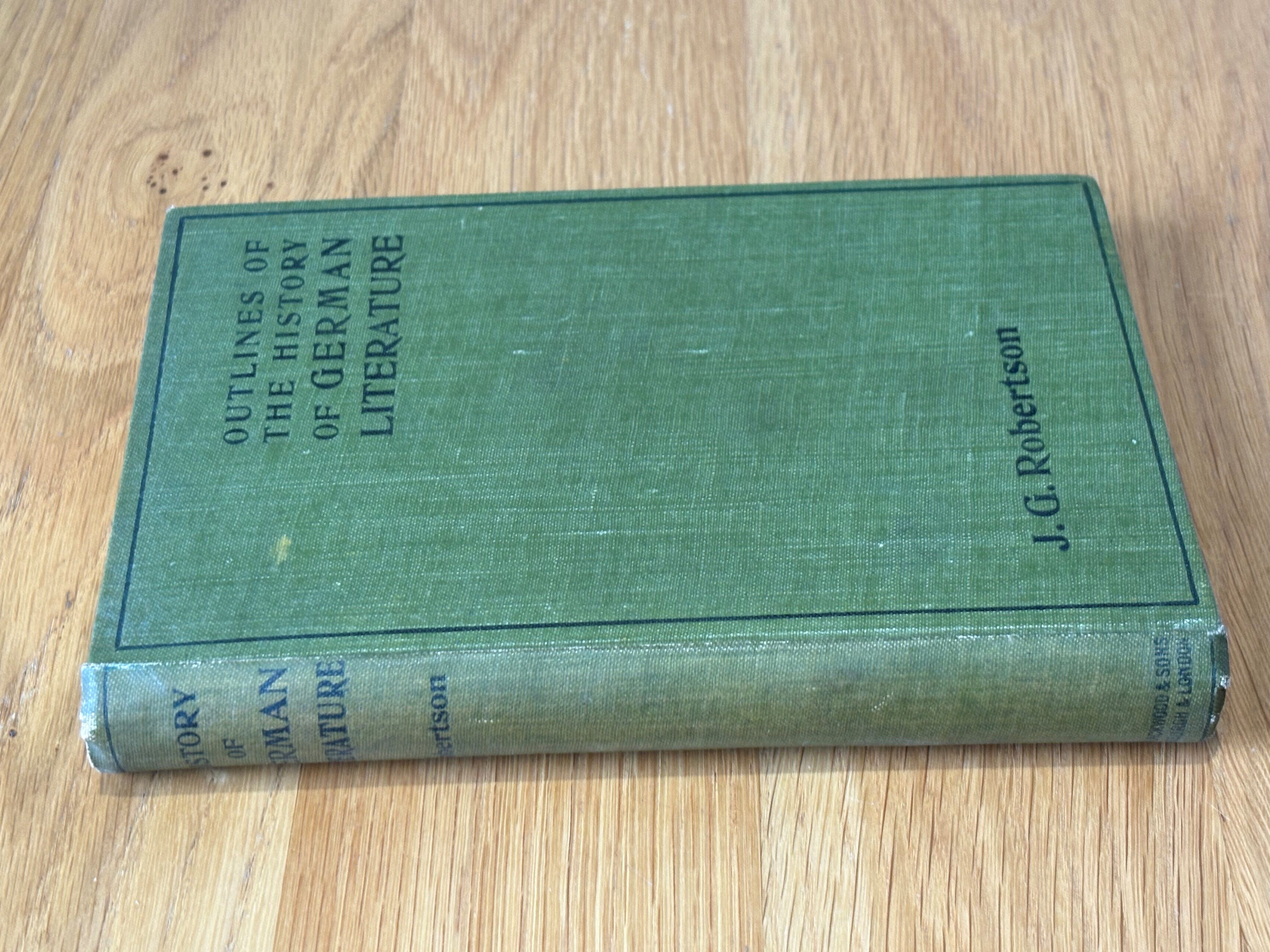 Outlines of the History of German History