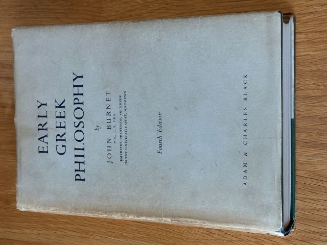 Early Greek Philosophy