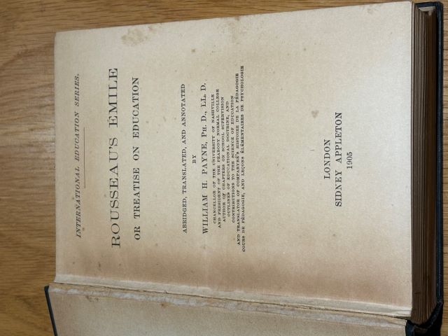 Rousseau's Emile or Treatise on Education