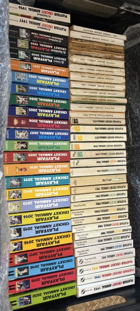 Playfair Cricket Annual 1963-2020 - 58 editions - complete run