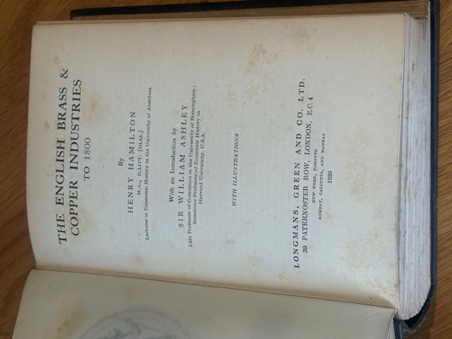 The English Brass and Copper Industries to 1800