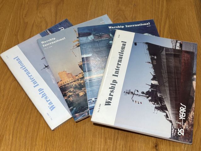 Warship International 1988 set of four Volumes 1 - 4