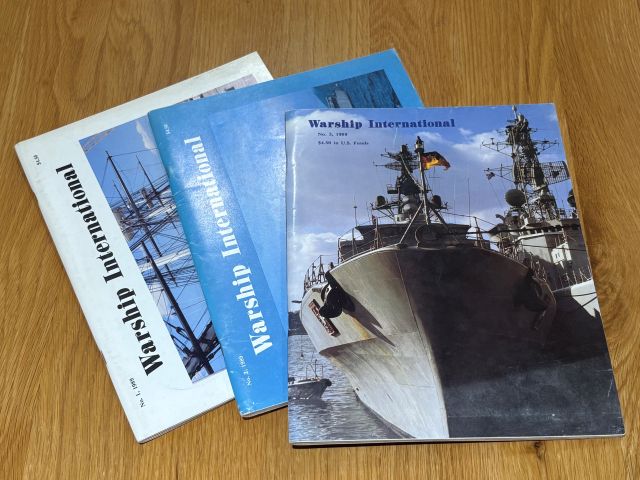 Warship International 1989 set of three Volumes 1 -3