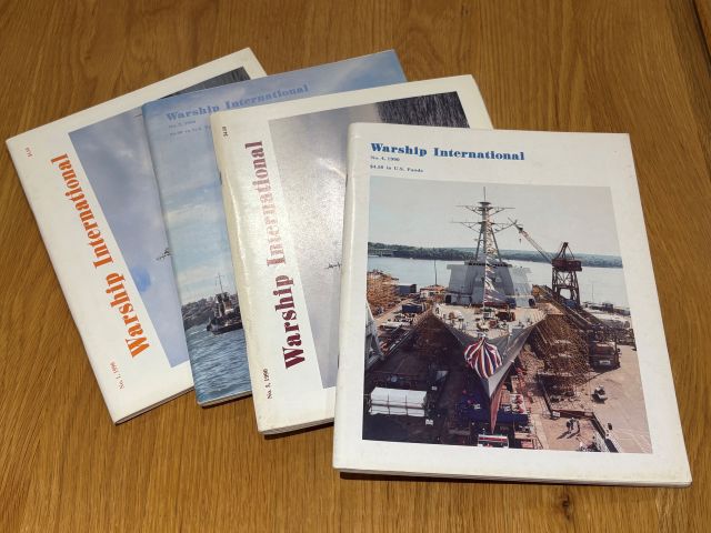Warship International 1990 set of four Volumes 1 - 4