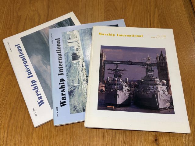 Warship International 1992 set of three Volumes 1 -3