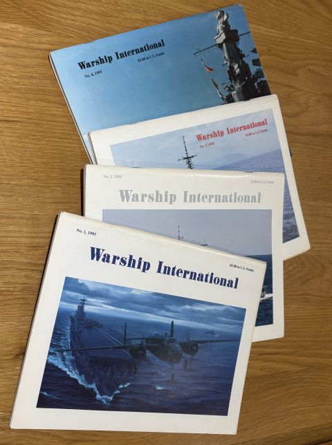 Warship International 1993 set of four Volumes 1 -4