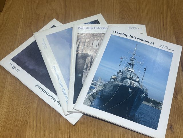 Warship International 1996 set of four Volumes 1 -4