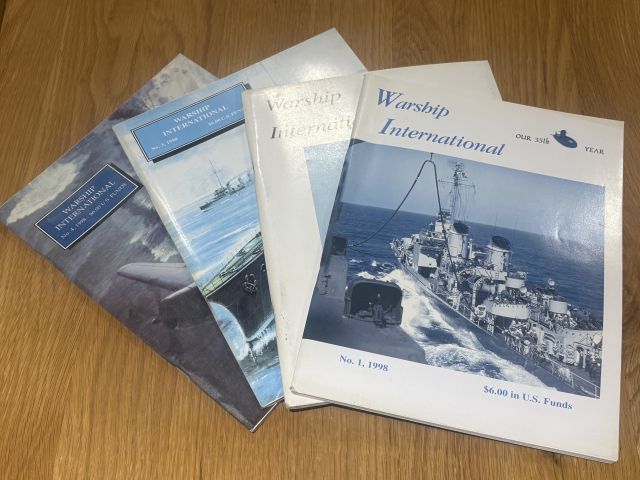 Warship International 1998 set of four Volumes 1-4