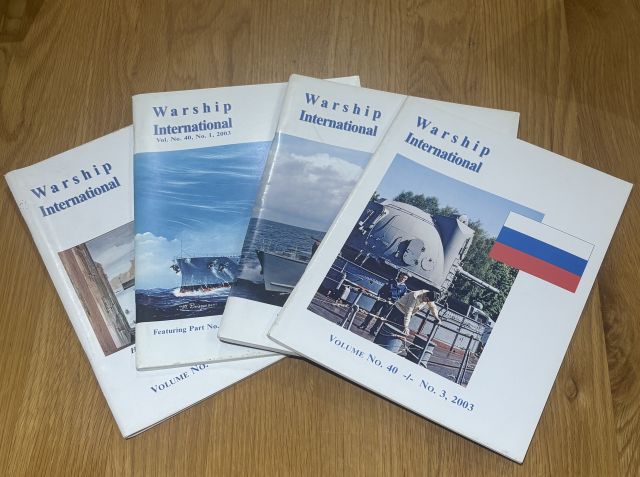 Warship International 2003 set of four Volumes 1-4