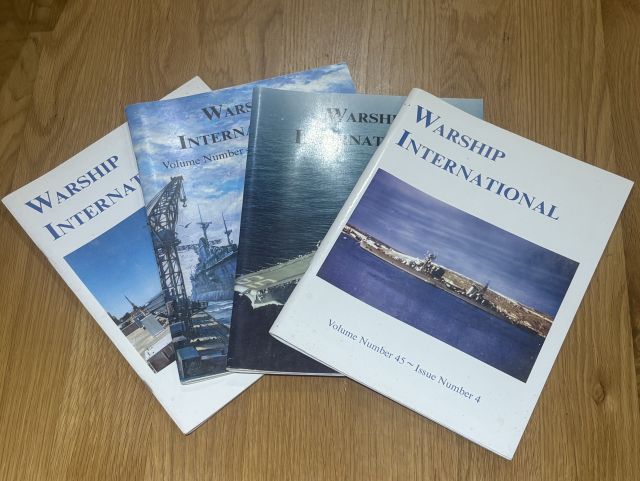 Warship International 2008 set of four Volumes 1 -4