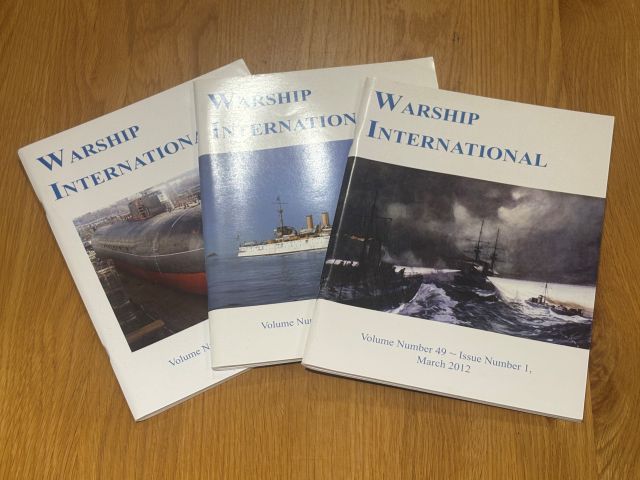 Warship International 2012 set of three Volumes 1 -3