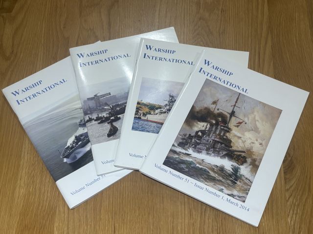Warship International 2014 set of four Volumes 1 -4