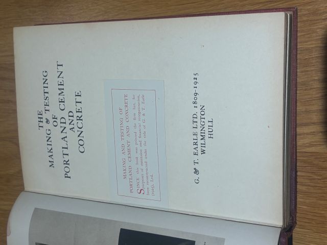The Making and Testing of Portland Cement and Concrete