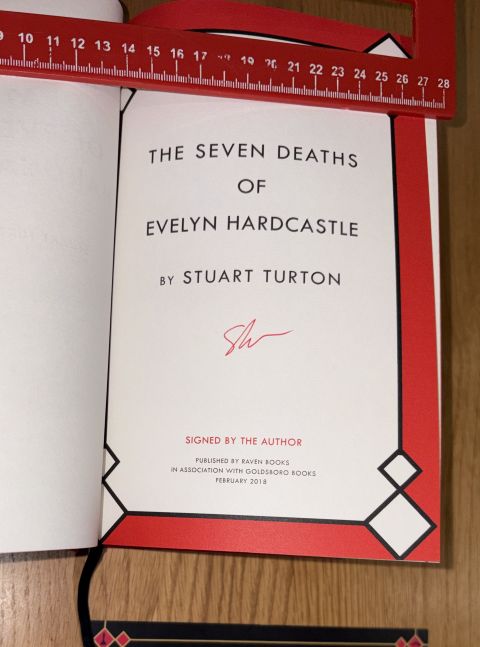 Three book set of signed limited editions. Fine/Fine - The Seven Deaths of Evelyn Hardcastle, The Devil and The Dark Water and The Last Murder at The End Of The World