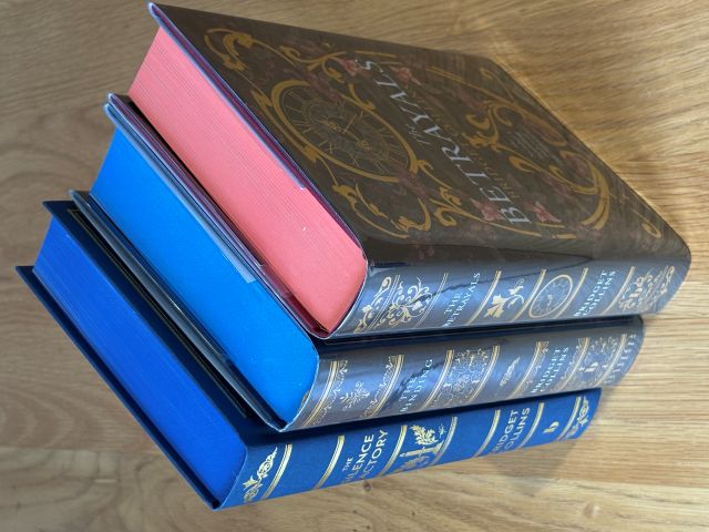 Unique Three book set with matching limitation numbers - signed limited editions - Fine/Fine - The Binding, The Betrayals and The Silence Factory
