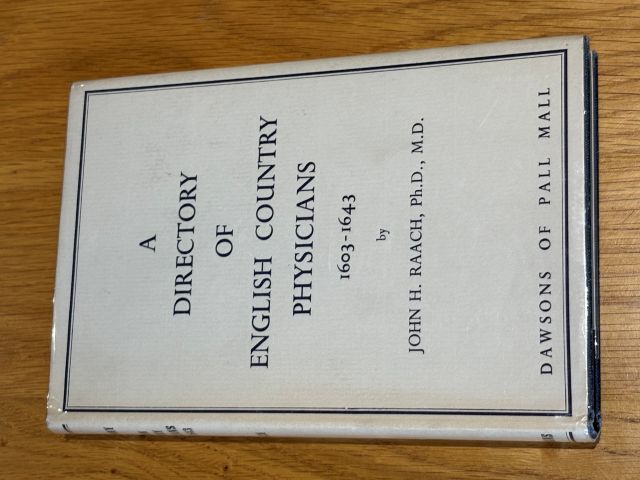 A Directory of English Country Physicians 1603-1643