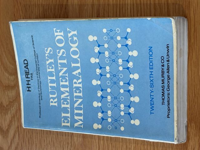 Rutley's Elements Of Mineralogy. Twenty-Sixth Edition