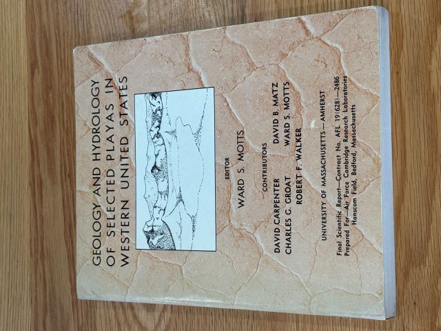 Geology and Hydrology of Selected Playas in Western United States